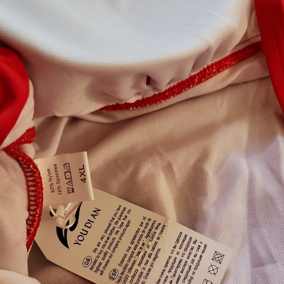 Red One-Piece Swimsuit - Picture 6 of 6